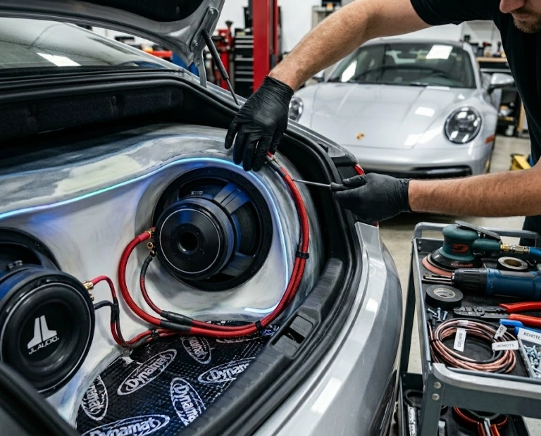 car audio installation